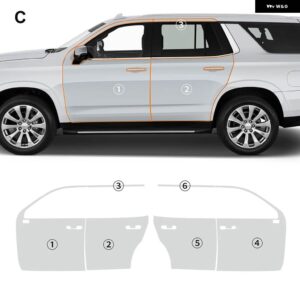 TPUクリア ペイント フィルム シボレー タホ 2021-2023 車 外装 傷防止キット プレカットPPF ステッカー - Door