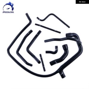 1994-1998 ランドローバー ディフェンダー 90 110 130 C 300TDI RHD レーシング シリコン フルクーラントホースキット - black