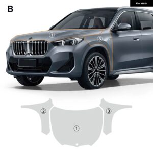 車 外装 用TPUクリア BMW X1 U11 M-SPORT 2023年以降 ペイント フィルム傷防止キット プレカットPPF ステッカー - Hood