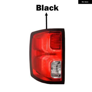 シボレー シルバラード 1500 2016-2018 テールライト リアライト ストップブレーキ パーキング ランプ ウィンカーライト フォグランプ カーアクセサリー - Black-Left