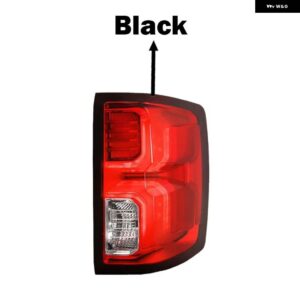 シボレー シルバラード 1500 2016-2018 テールライト リアライト ストップブレーキ パーキング ランプ ウィンカーライト フォグランプ カーアクセサリー - Black-Right