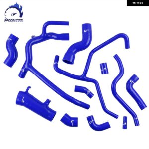 1999-2004 ランドローバー ディスカバリー 2 TD5 車用シリコン ラジエーター +インテーク+インタークーラー フルコンプリートセット パイプ ホース - Blue