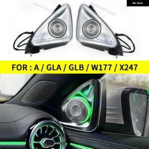 64色 4D回転ツイーター スピーカー メルセデス ベンツ W177 X247 GLA GLB A クラス 車用LED 3Dト レブル ホーンデコレーション REPART - Original 64 Colors, X247 GLB 4D