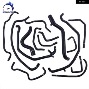 1985-1987 ルノー 5 R5 GT ターボ PHASE 1 シリコン ラジエーター クーラント パイプ フルセット チューブ ホースキット - Matt Black