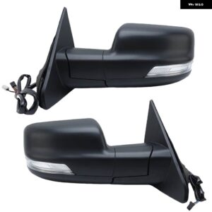 ドアミラー アセンブリ ダッジ ラム1500 2019-24 ブラインド スポットライト付き サイドウィングミラー カーアクセサリー - 1PC Right