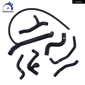 1992-1997 フォルクスワーゲン VW ゴルフ GTI MK3 2.0 8V 2E 115PS シリコン ラジエーター クーラントホース チューブ パイプ キット - Matt Black