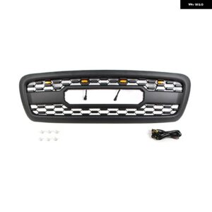 トヨタ セコイア 2001-2004 トリム フード メッシュ カバー カーアクセサリー カー フロント バンパー グリル ラジエーター グリル - With Light