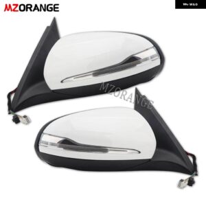 サイドドアミラー アセンブリ メルセデス ベンツ GLC X253 GLC250 GLC300 2016-2022 ヒーター付き ブラインド スポットライト ウィングミラー - Left and Right
