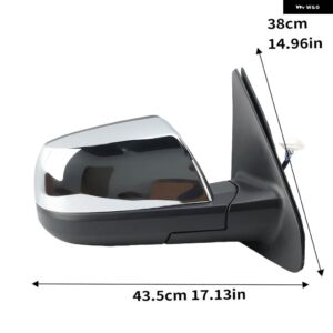 7ピンドアサイドミラー アセンブリ トヨタ セコイア トヨタ タンドラ 2007-2013電気メッキ加熱バックミラー カーアクセサリー - 1PC Right