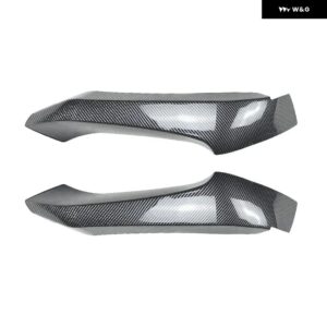 BMW X3 F25 X4 F26 LCI M SPORT 2014-2017 車用 フロント バンパー リップ フロントコーナーキット スポイラー ディフューザー ボディ 外装 ガード カスタム - Carbon Look A