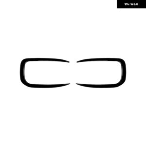 2枚 車フロント バンパー サイドウィンドナイフ ステッカー BMW 1シリーズ F20 F21 Mスポーツ 2015-2019 ボディガードデコレーション トリム カスタム - Gloss Black