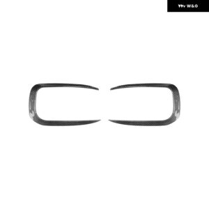 2枚 車フロント バンパー サイドウィンドナイフ ステッカー BMW 1シリーズ F20 F21 Mスポーツ 2015-2019 ボディガードデコレーション トリム カスタム - Carbon Look