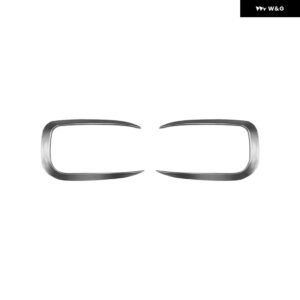 2枚 車フロント バンパー サイドウィンドナイフ ステッカー BMW 1シリーズ F20 F21 Mスポーツ 2015-2019 ボディガードデコレーション トリム カスタム - matte silver