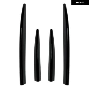 メルセデス ベンツ CLE クーペ C236 2024+ フロント バンパー ウインドナイフスポイラー エアナイフ サイドスカート クラッシュ ストリップ ストライプ トリ - Gloss Black