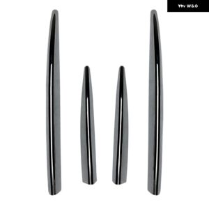 メルセデス ベンツ CLE クーペ C236 2024+ フロント バンパー ウインドナイフスポイラー エアナイフ サイドスカート クラッシュ ストリップ ストライプ トリ - Electroplated Silver