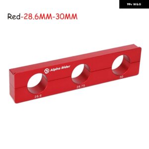 アルミ自転車リアサスペンションショック アブソーバー ホルダー 5-30MM フロント フォーク ハブリペアクランプ 自転車 車 リペアツール - Red-28.6MM-30MM