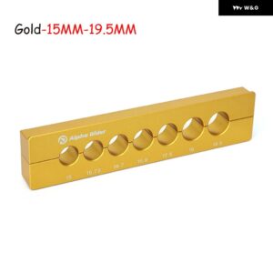 アルミ自転車リアサスペンションショック アブソーバー ホルダー 5-30MM フロント フォーク ハブリペアクランプ 自転車 車 リペアツール - Gold-15MM-19.5MM