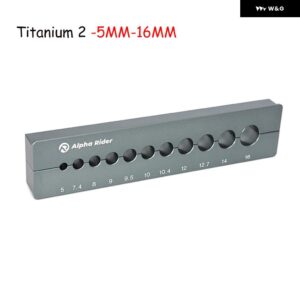 アルミ自転車リアサスペンションショック アブソーバー ホルダー 5-30MM フロント フォーク ハブリペアクランプ 自転車 車 リペアツール - Titanium 2 -5MM-16MM