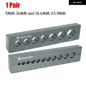 自転車リアサスペンションショック アブソーバー ホルダー フロント フォーク リペアクランプ5-23.9MM チューブ ホルダー 車 バイク オートバイ - Titanium Pair