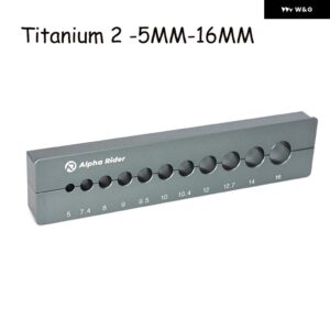 自転車リアサスペンションショック アブソーバー ホルダー フロント フォーク リペアクランプ5-23.9MM チューブ ホルダー 車 バイク オートバイ - Titanium 2 -5MM-16MM