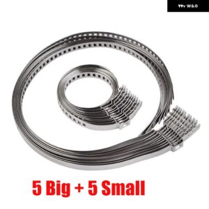 CVジョイント アクスル ブーツ クランププライヤーツール ステンレス 製圧着バンド20本付き 自動車 ATV バイク オートバイ - as picture