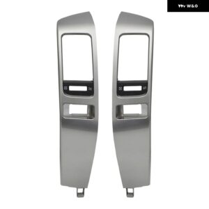 トヨタ ランドクルーザー プラド 120 レクサス GX470 2003-2009 車用 エアコン 吹き出し口 フレーム A/C 通気口 プレート パネル 左右 - Silver