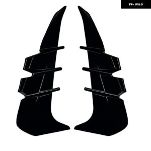 トヨタ GR86 スバル BRZ 2022+ 車用 サイドウィング エアフローフェンダー グリル アウトレット 吸気口 トリム ボディデコレーション 外装 カスタム - Gloss Black