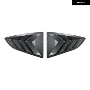 リアウィンドウルーバーシャッター トヨタ GR86 スバル BRZ 2022+ 車用 ステッカー サイド エアベント シャッターデコレーションカバー トリム ペア - CARBON LOOK