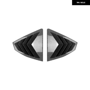 リアウィンドウルーバーシャッター スバル WRX STI VB 2022+ 車用 ステッカー サイド エアベント シャッターデコレーションカバー トリム ペア - CARBON LOOK