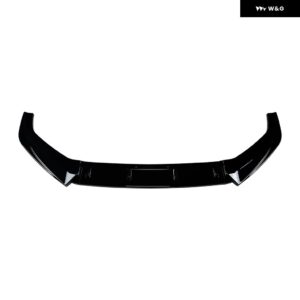 アウディ A5 S5 SLINE F5 2017-2020 車用フロント バンパー フロントロアチンリップスポイラー スプリッター ボディガードキット 外装 カスタム カバー - Gloss Black