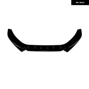 車用フロント バンパー フロントロアリップスポイラー ディフューザー アウディ A4 S4 B8.5 SLINE 2013-2016 外装 ガード 装飾 カバー トリム - Gloss Black