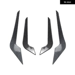 BMW 2シリーズ M2 F87 2016-2021 フロント バンパー サイド エアベント 車用デコレーション ステッカー 4枚セット オート フォグランプ 吸気 フレーム カバ - Carbon Look