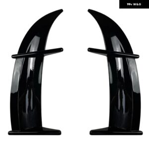 VW ゴルフ 6 ハイ 6 ゴルフ MK6 GTI R AK 2009-2012 車用 ルーフスポイラー テールウィング 固定ウィングガード スタイリング デコレーション スプリッター - Regular Black