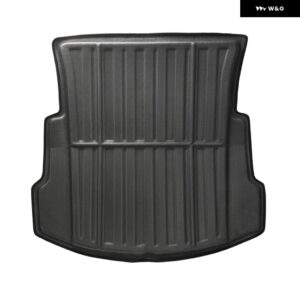 テスラ モデル3/Y 2017-2022 トランク マット TPE 車用リア トランク マット 防水 パッド カーゴライナー トランク トレイ フロアマット - Model 3