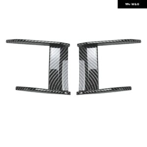 2枚 車フロントサイドウィンドナイフ ステッカー BMW 1シリーズ F40 Mスポーツ 118I 120I MP 2019+ フロントウィンドブレードスポイラー 外装 トリム - Carbon Look