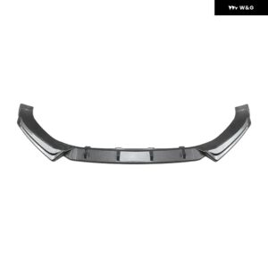 アウディ Q5 FY SLINE 2018-2020 車用フロント バンパー リップ フロントロアスポイラー 光沢ブラック ABS 外装 ガード 装飾 カスタム - Carbon Look