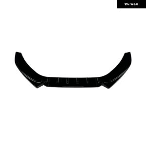 車用3段階フロント バンパー リップ フロントロアスポイラー アウディ A5 S5 8T SLINE 2012-2017 ABS 外装 ガード 装飾 アクセサリー - Gloss Black