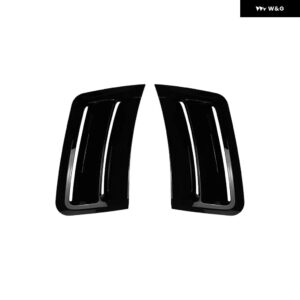 メルセデス ベンツ C クラス W204 S204 2007-2010 C63 AMG 車用 フロント バンパー サイド エアベント カバー トリム サイド グリル ウィンドナイフ - Gloss Black