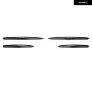 メルセデス ベンツ E クラス W214 S214 AMGライン 2024+ フロント バンパー サイドウィンド グリル エアナイフスポイラー ABS ステッカー デコレーション - Carbon Look