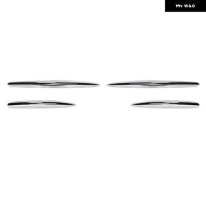 メルセデス ベンツ E クラス W214 S214 AMGライン 2024+ フロント バンパー サイドウィンド グリル エアナイフスポイラー ABS ステッカー デコレーション - Electroplated Silver