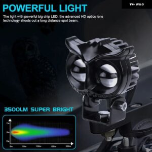 バイク オートバイ LED フォグランプ スポットライト 補助 ヘッドライト エクスプローラー 作業灯 フォグ バルブ モト 車 トラック 12V 24V ホワイト - 1 Piece