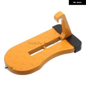 汎用 アクセサリー ドアステップペダル ドアステップフック ルーフラックステップ 6 X3 X 0.6インチ SUV ジープ RVなどほとんど種類車 - Orange