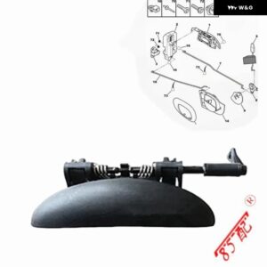 ドア外側ハンドル 9101L2 9101L3 9101L4 9101L5 プジョー 206 207 シトロエン C2 外装 ドアハンドル - 1PC REAR LEFT