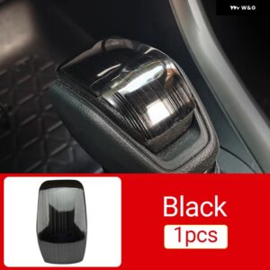 トヨタ RAV4 2019 - 23 RAV 4 XA50 ハイブリッド インテリア アクセサリー 車用 ギア シフト ノブ ギアヘッドカバー トリム ステッカー - black