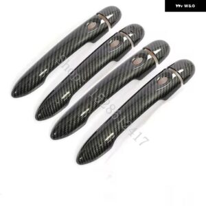 カーアクセサリー ルノー メガーヌ 3 MK3 III 2008 - 13~2015 クロームハンドルカバー トリム ステッカー - 4Dr no key 4 buttons