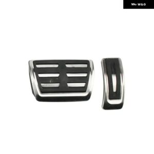 ガスアクセルブレーキ フットレスト ペダルカバー アウディ Q7 Q8 2017-2024 フォルクスワーゲン トゥアレグ LHD 2019-2024 ポルシェ カイエン 2020-2024 - 2PCS