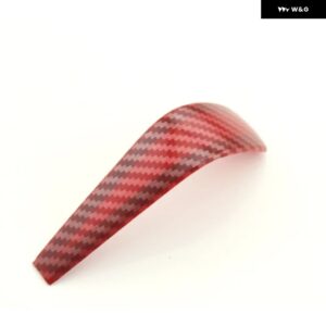 ABS 自動車 シフト ハンドボール 装飾 パッチ BMW 3シリーズ E87 E90 E91 E92 E93 E84 2006-2012 装飾 カバー アクセサリー - carbon fibre red