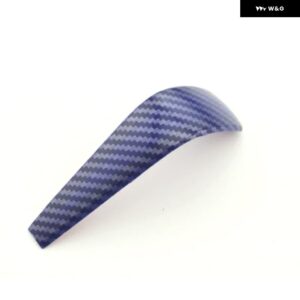 ABS 自動車 シフト ハンドボール 装飾 パッチ BMW 3シリーズ E87 E90 E91 E92 E93 E84 2006-2012 装飾 カバー アクセサリー - carbon fibre blue