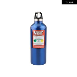 NOS ボトル 車用断熱カップ 500ML ステンレス ポータブル断熱カップ カスタム レーシング スタイル カーアクセサリー - blue