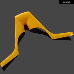 シボレー クルーズ セダン ハッチバック 2009-2014 車用 ステアリングホイール トリム カバー クローム ステッカー アクセサリー - ABS Yellow